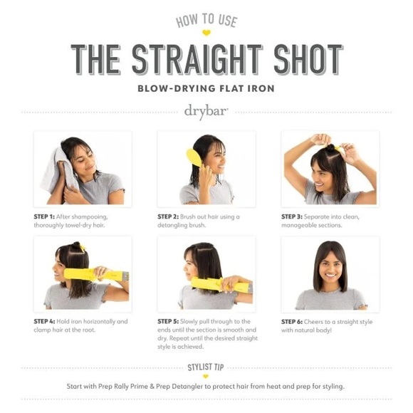 Drybar The Straight Shot Blow-Drying Flat Iron Hair Tool - Picture 3 of 11
